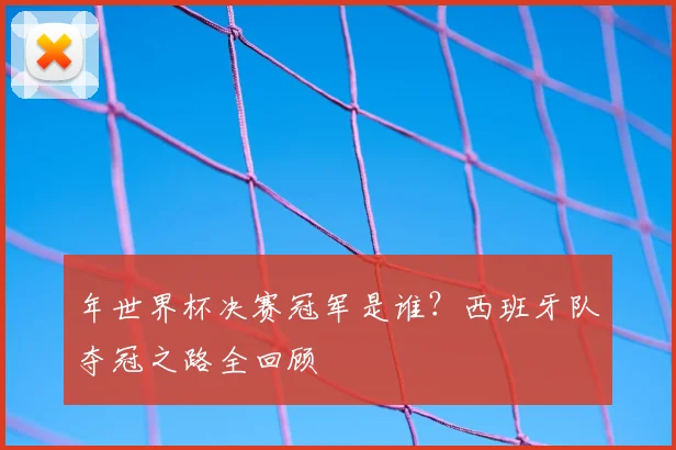年世界杯决赛冠军是谁？西班牙队夺冠之路全回顾